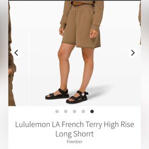 LA French terry high rise long short